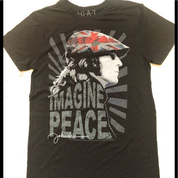 JOAT John Lennon ‘Imagine Peace’  Crew Neck Tee - Picture 1 of 4